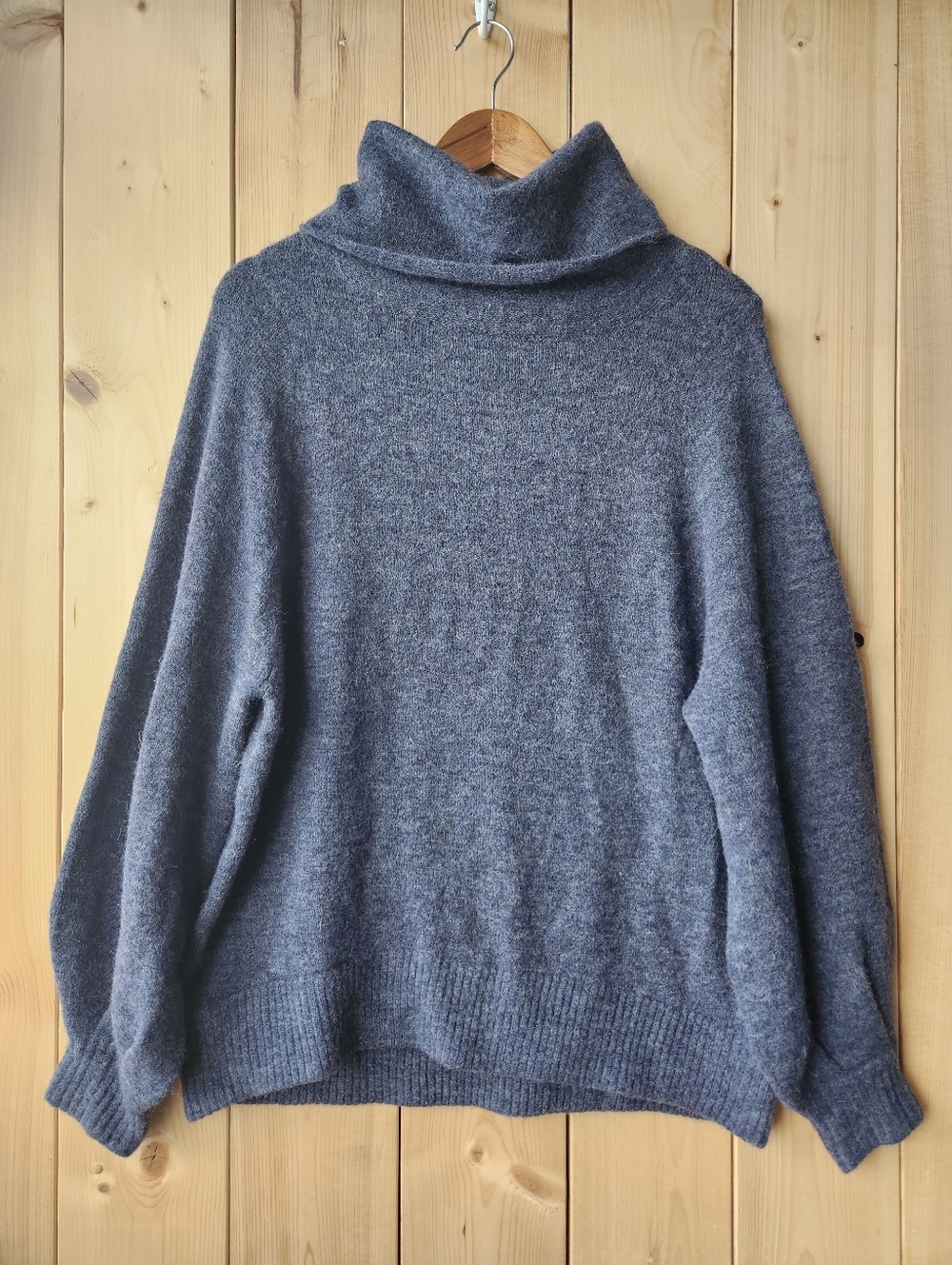 Aritzia The Group Babaton Cowl Neck Alpaca Wool Blend Sweater Small Oversized